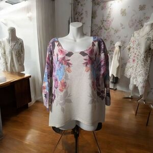 Eyeshadow Multicolor Floral Women's Blouse